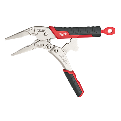 Milwaukee MIL-48-22-3409 9in TORQUE LOCK Long Nose Locking Pliers with Durable Grip