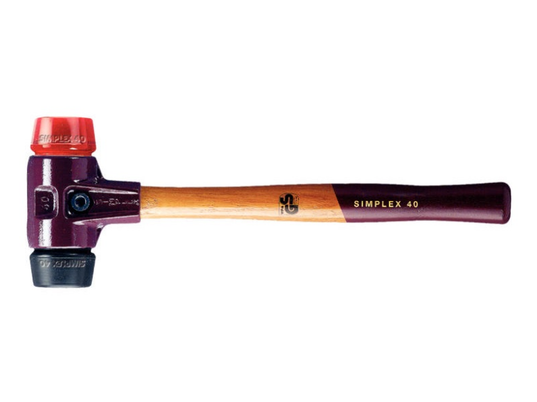 Halder HAL-3026  Simplex Mallet Red Plastic and Black Rubber