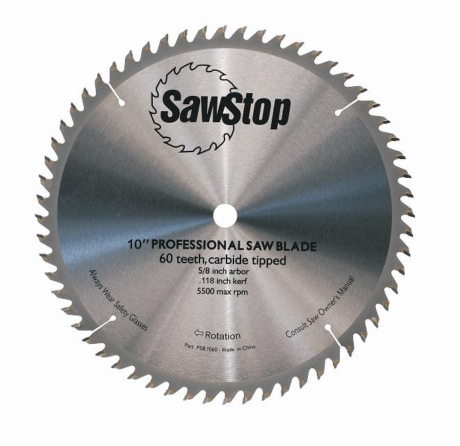 SawStop SAW-CB104184 10in x 60-Tooth Combination Table Saw Blade
