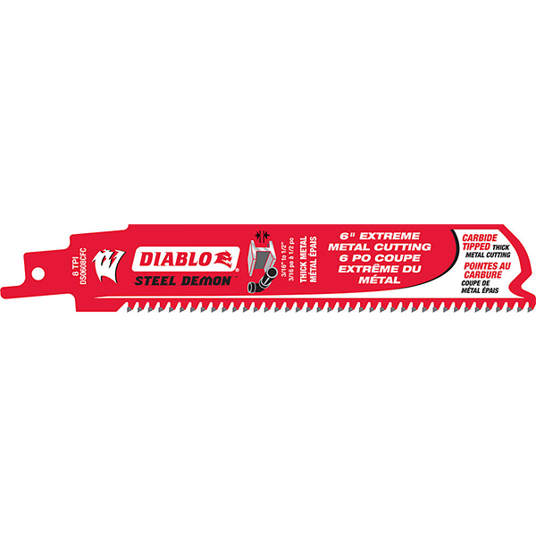 Diablo FRE-DS0608CFC 6in X 8TPI C/T Metal Recip Saw Blade