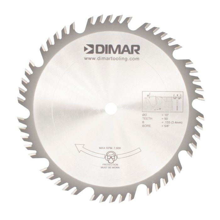 Dimar DIM-10-50 COM 10in 50-Teeth C/T Combination Saw Blade