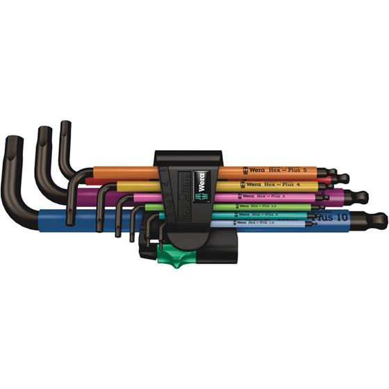 Wera Tools WERA-05022089001 950/9 Hex-Plus Multicolour 1 L-key Set Metric Black Laser