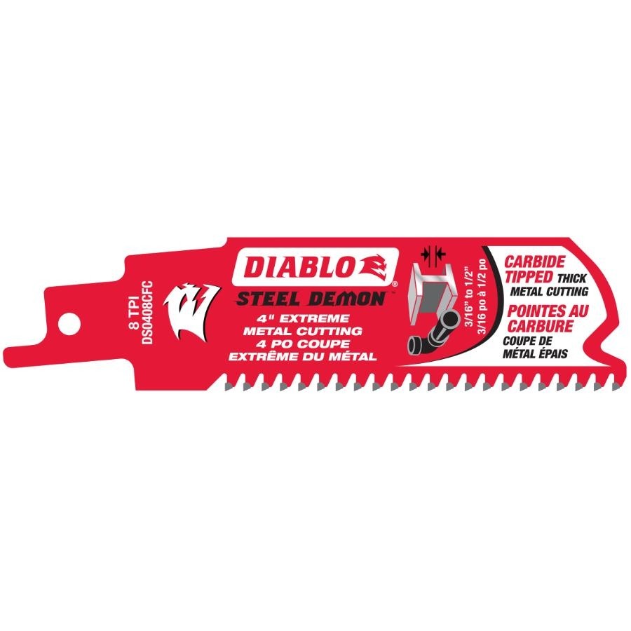 Diablo FRE-DS0408CFC 4in C/T 8TPI Metal  Reciprocating Blade
