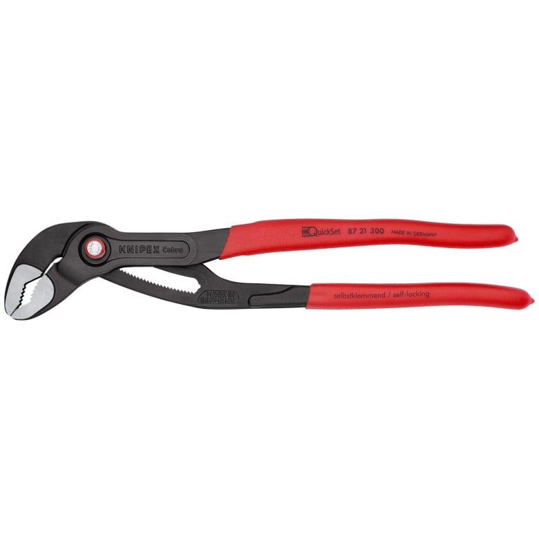 Knipex KNIP-8721300SBA 12in Cobra Quickset High-tech Water Pump Pliers