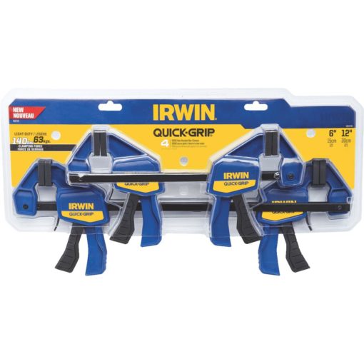 Irwin IRW-1964748 Quick-Grip Bar Clamp Set 6in and 12in (4pk)