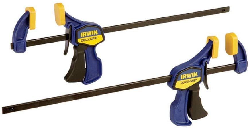 Irwin IRW-1964745 12in Quick-Grip Bar Clamp, One-Handed Mini (2pk)
