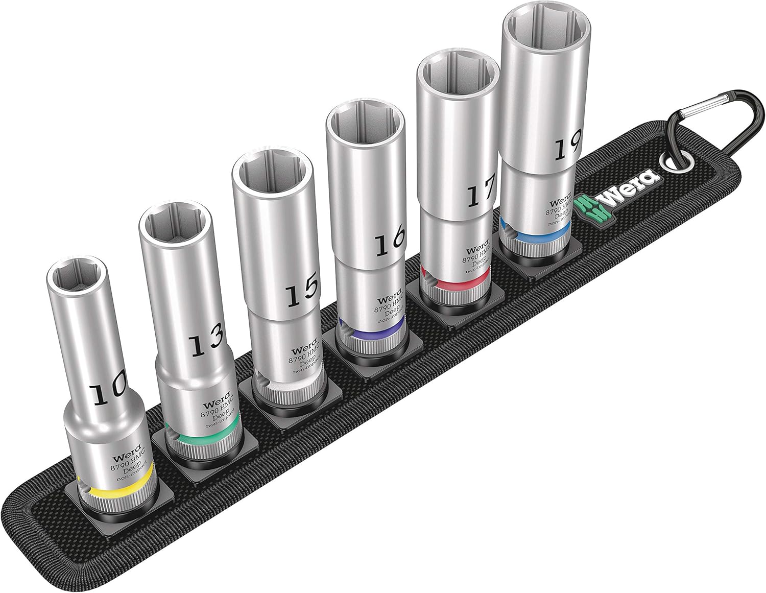 Wera Tools WERA-05004565001 1/2in Drive Belt C Deep 1 Socket Set 6 Pieces