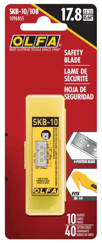 Olfa Blades OLFA-SKB-10/10B Utility Blades For SK-10 (10pk)