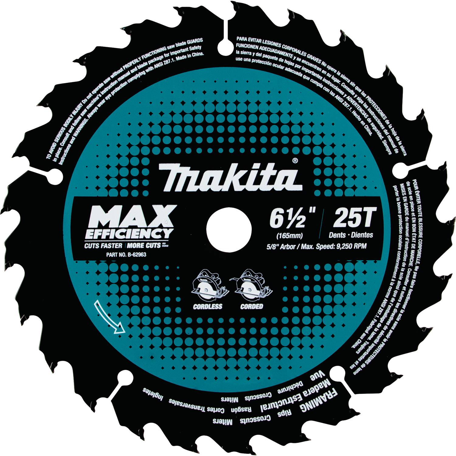 Makita MAK-B-62963 6-1/2