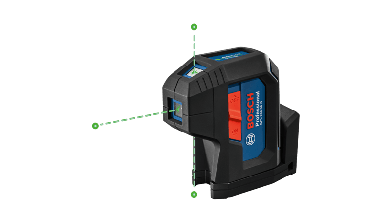 Bosch BOS-GPL100-30G Green-Beam Three-Point Self-Leveling Alignment Laser