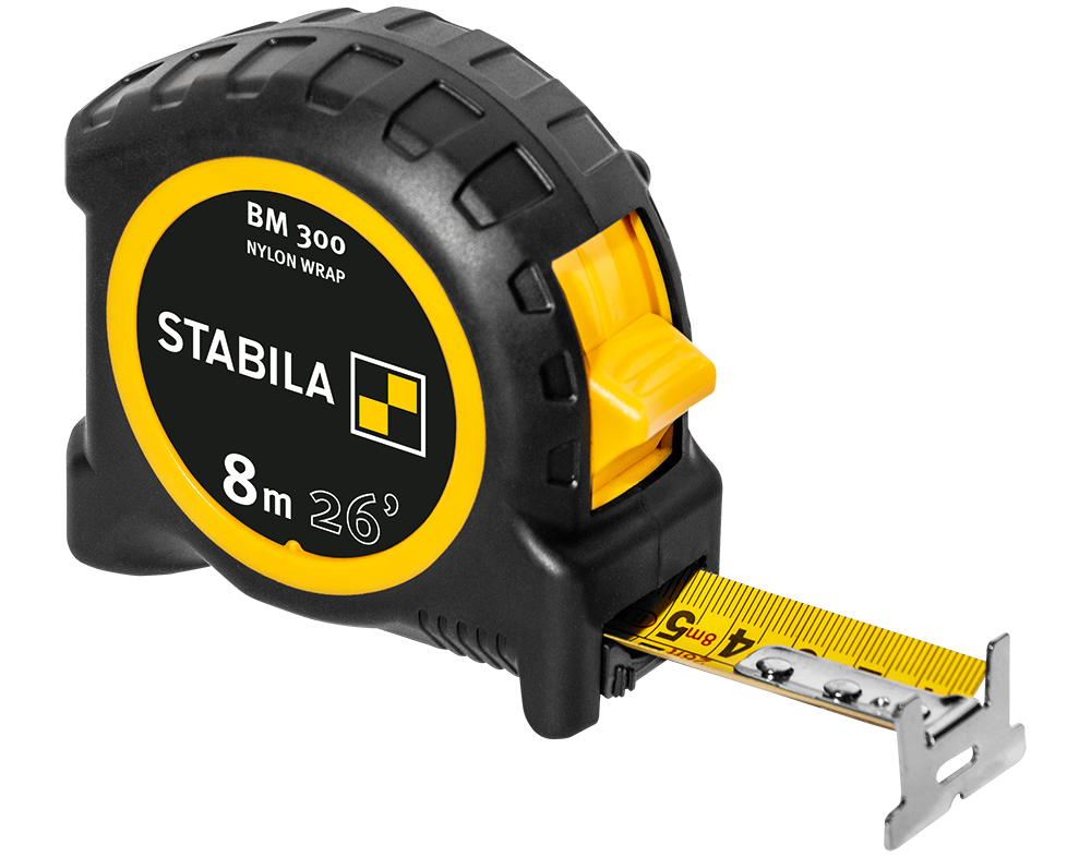 Stabila STAB-30626 Pocket Tape BM 300, 26ft (8 M)