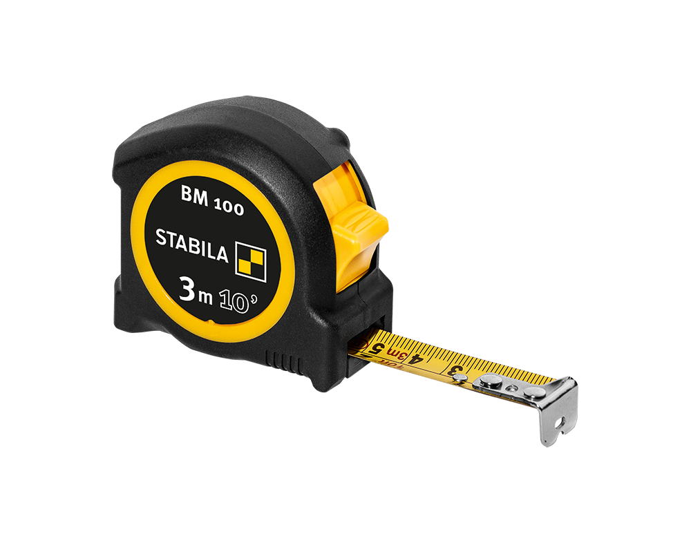 Stabila STAB-30810 Pocket Tape BM 100, 10ft (3 M)
