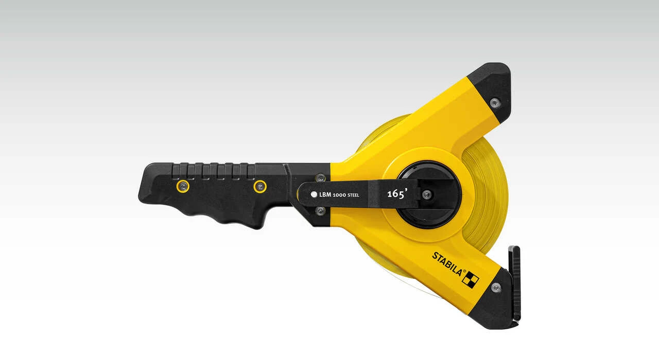 Stabila STAB-30930 Open Reel Tape LBM 1000, 165ft, Steel Blade, Scale In Inches