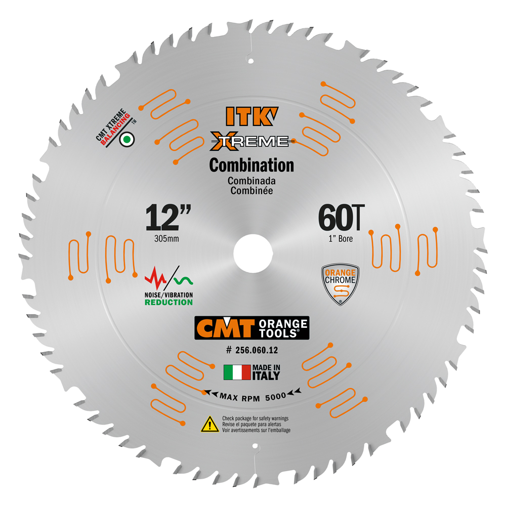 CMT Orange Tools CMT-25606012 12in x 60T Combination Wood Blade