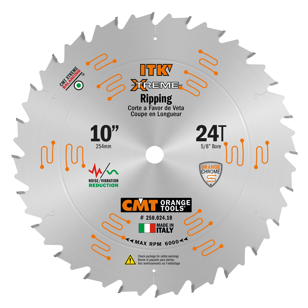 CMT Orange Tools CMT-25002410 10in x 24T Ripping Wood Blade