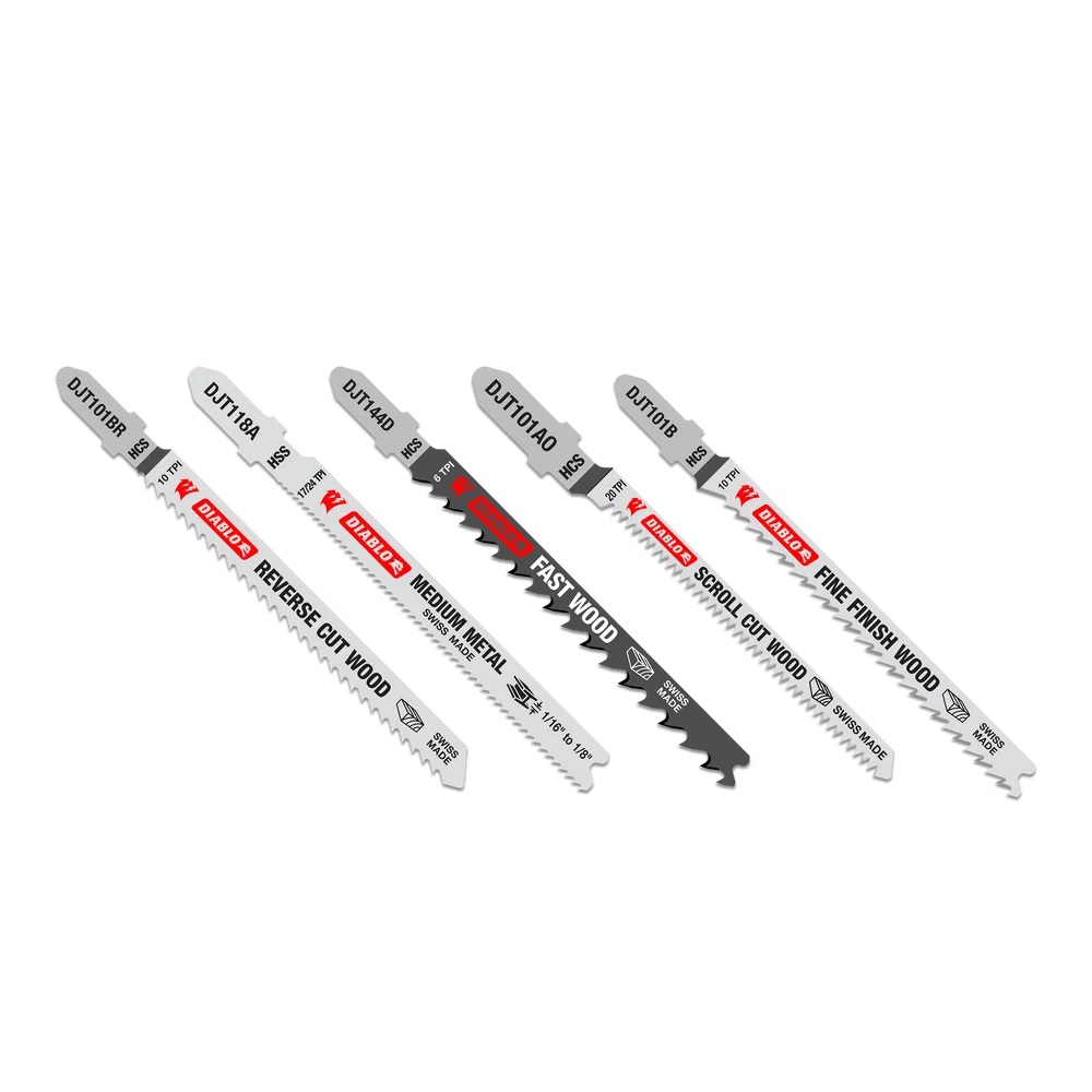 Diablo FRE-DJT5S Wood / Metal Jigsaw Blade Set (5pk)