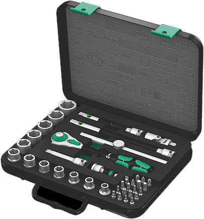Wera Tools WERA-05003596001 3/8in Drive 8100 SB 4 Zyklop Speed Ratchet Imperial 38pc