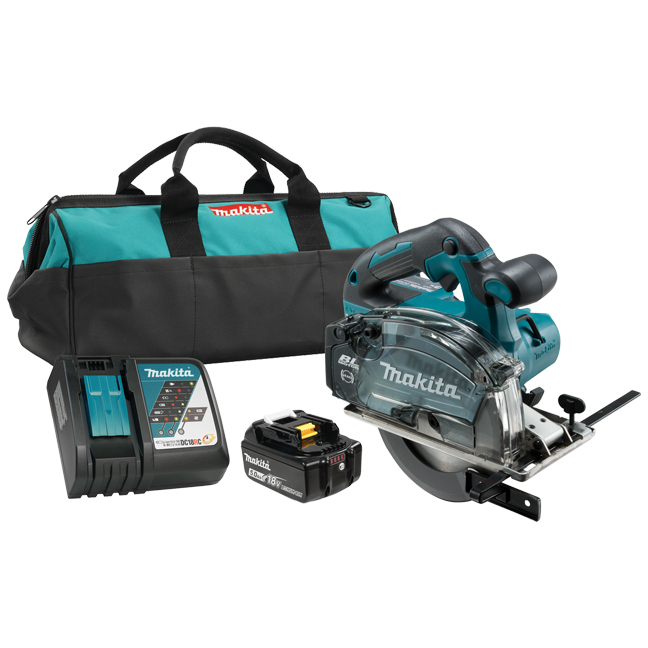 Makita MAK-DCS553RTX1 18V LXT 5-7/8in Metal Cutting Circular Saw 5Ah Kit