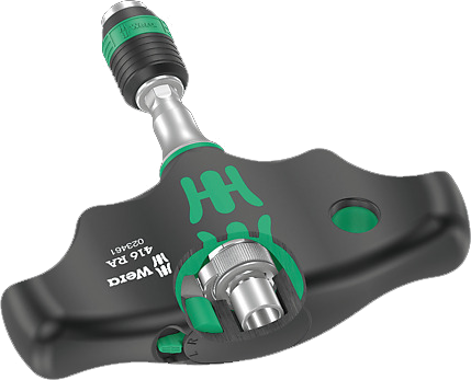 Wera Tools WERA-05023461001 1/4in Hex Drive 416 RA T-Handle With Ratchet Function