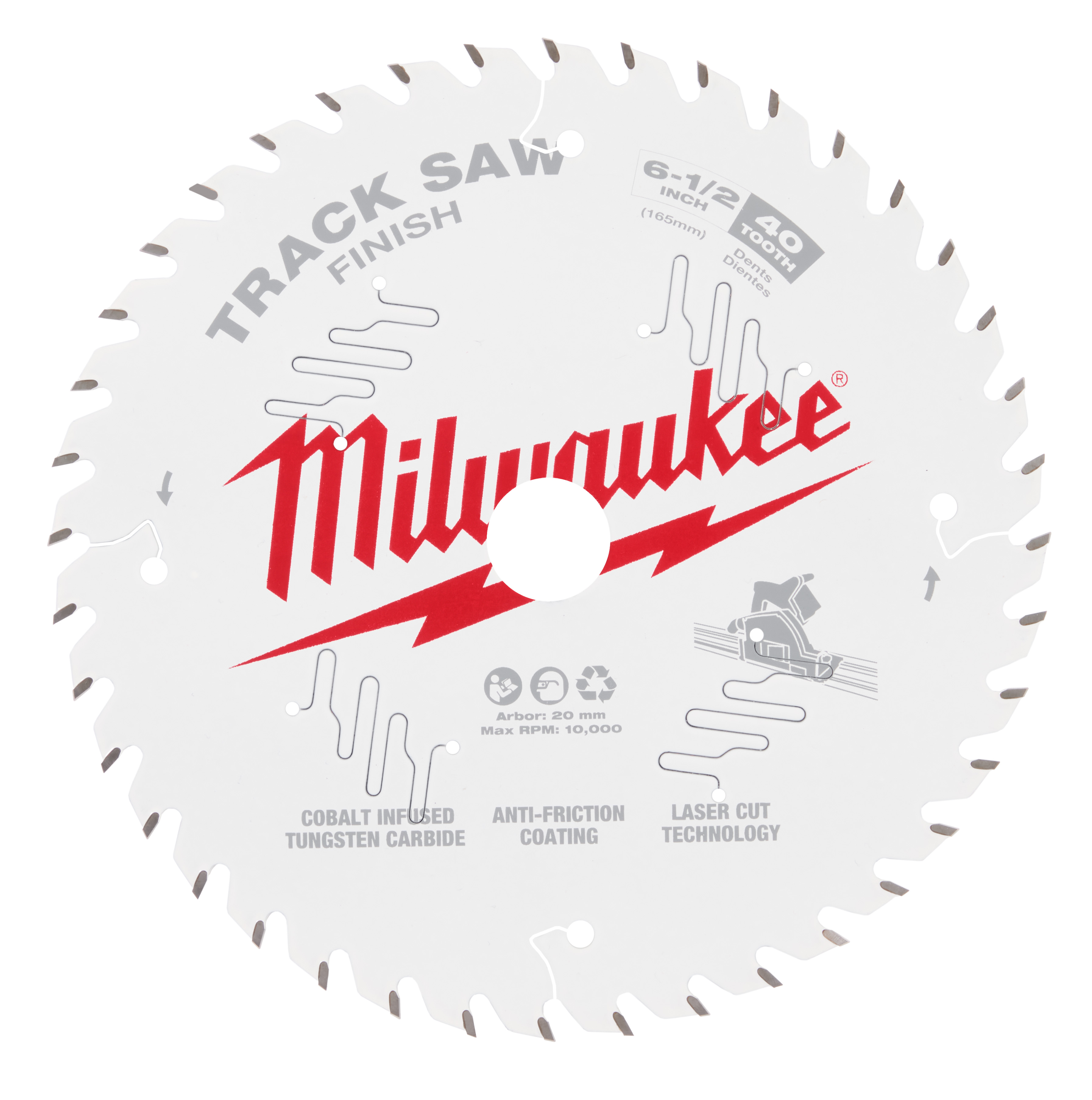 Milwaukee MIL-48-40-0625 6-1/2in 40T Finish Trach Saw Blade