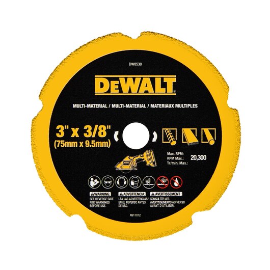 DEWALT DEW-DW8530 3in Diamond Multi-Material Blade