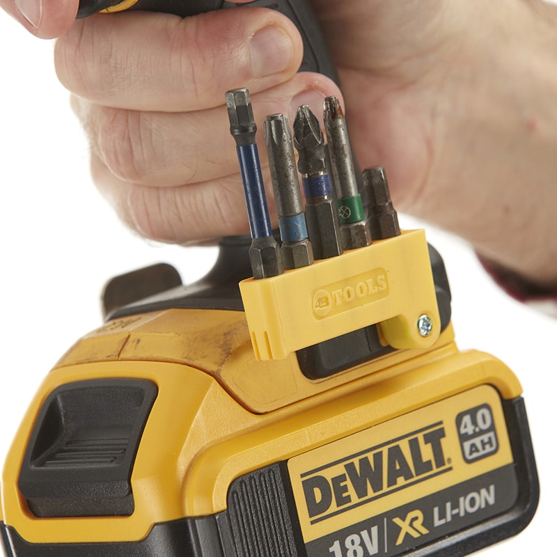 48 TOOLS MBH-DEW-YEL-01 DEWALT 20V/60V Tools Magnetic Bit Holder - Yellow