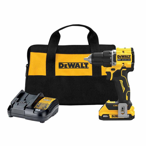 DEWALT DEW-DCD794D1 ATOMIC Compact Series 20V MAX Brushless 1/2in Drill/Driver 2.0Ah Kit