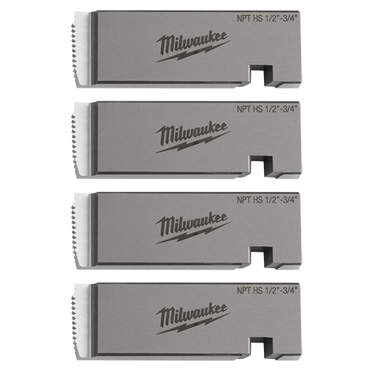 Milwaukee MIL-48-36-1203 1/2in - 3/4in High Speed NPT Universal Pipe Threading Dies For MXF512-2XC