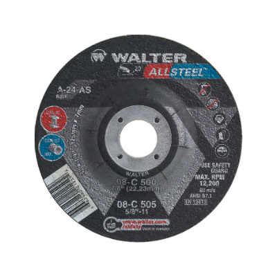 Walter Surface Technologies WAL-08C-4-1/2INXX 4.5in ALLSTEEL Grinding Disc
