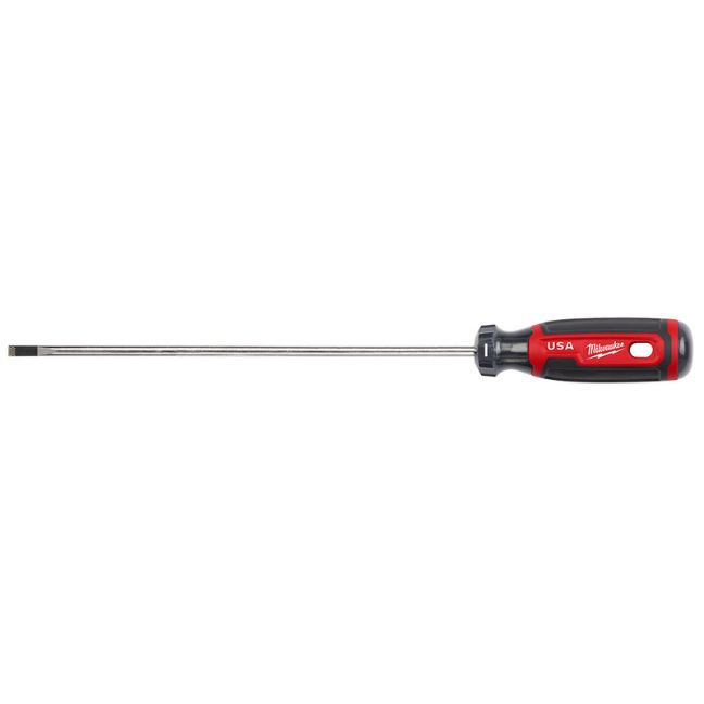 Milwaukee MIL-MT213 8in 3/16in Cabinet. Screwdriver with Cushion Grip (USA)