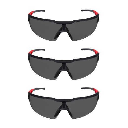 Milwaukee MIL-48-73-2054 3pk Safety Glasses - Anti-Scratch Lenses TINT A/S