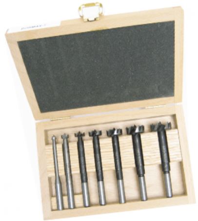 Dimar DIM-BORMAX-7 7-Piece Bormax Set 1/4in- 1in, in a Wood Box