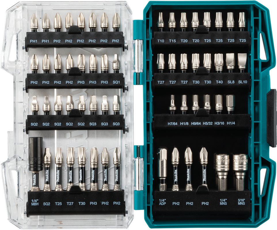 Makita MAK-E-01644 Impact XPS Bit Set 60-Pieces