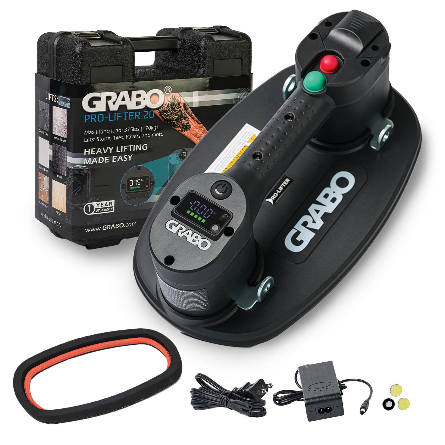 Grabo GRABO-GP1LI-FB-1S-HC Pro-Lifter 20 in Hardshell Case Kit