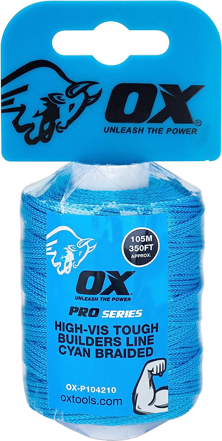 OX Tools OX-P104210 350ft (105m) Tough Nylon Braided Builders Line