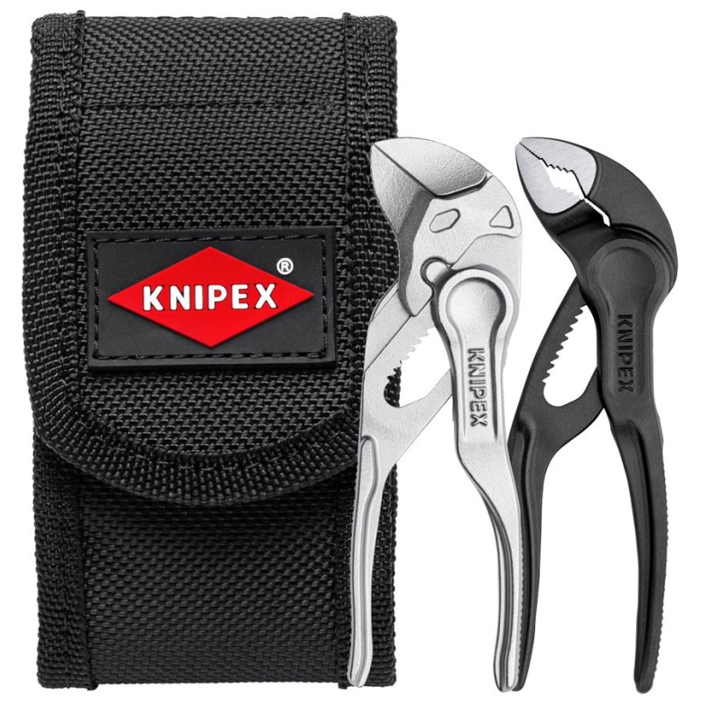 Knipex KNIP-002072V04XS 2pc Mini Pliers Set XS In Belt Pouch