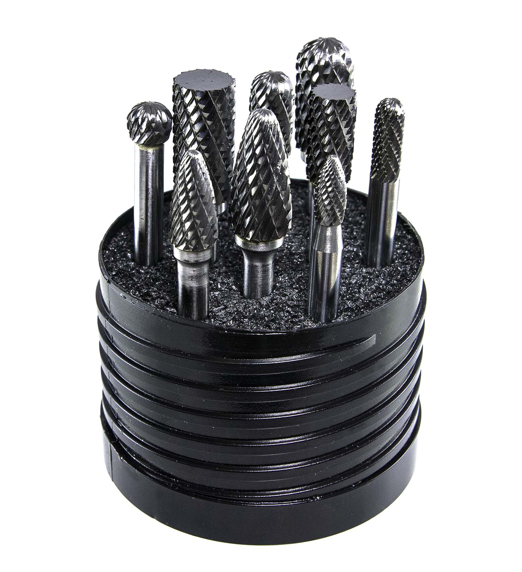 Walter Surface Technologies WAL-70S007DC  SET 7 Solid Carbide Bur Double Cut 8pc Set