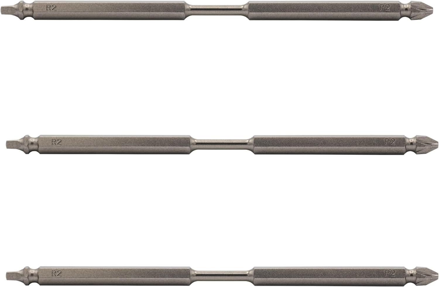 Vega Industries VEGA-1150P2R2BT-DB3 6in P2 / R2 Double End Power Bit (3pc)