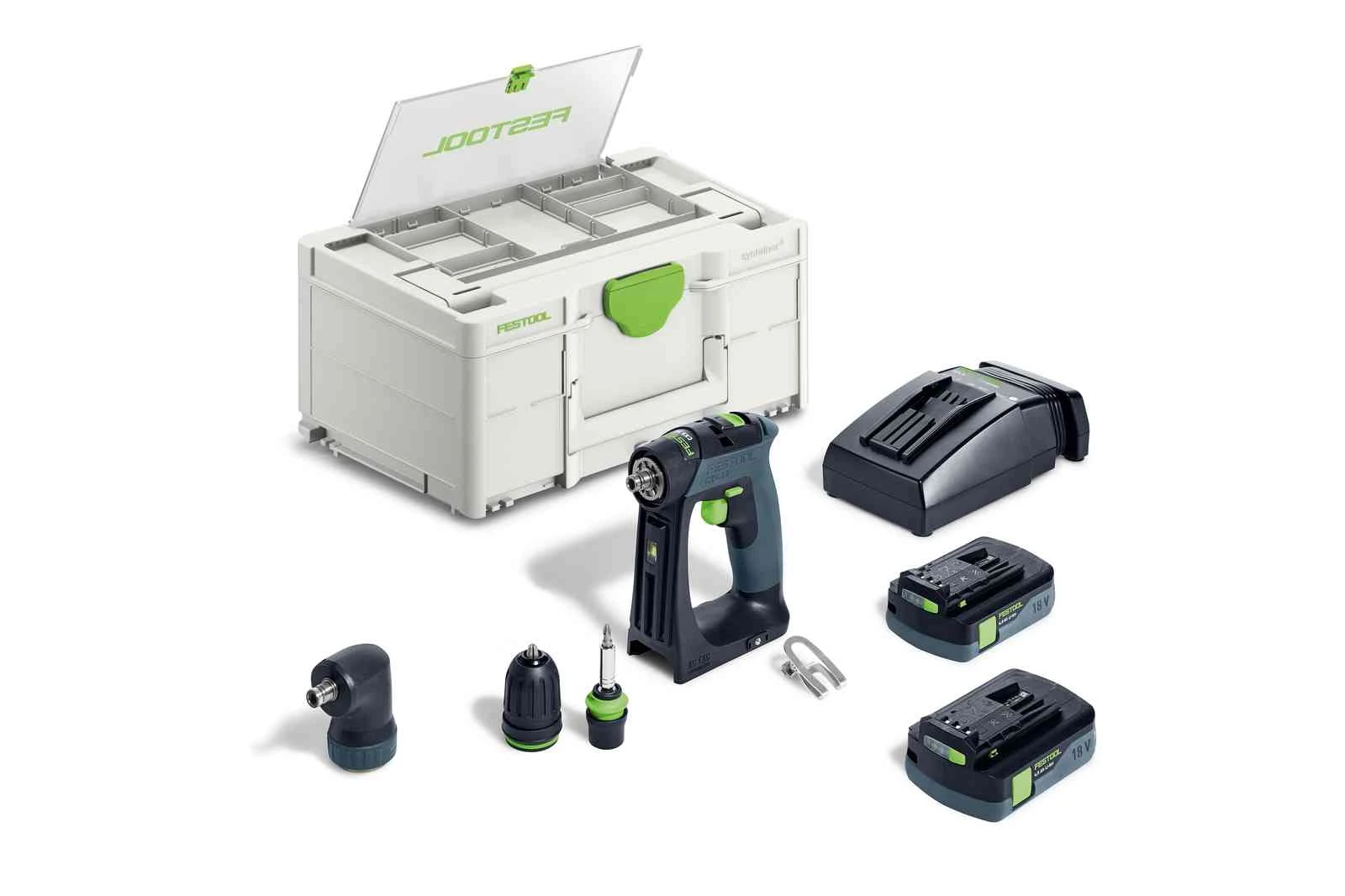 Festool FES-576889 Cordless Drill CXS 18 HPC 4,0 I-Set