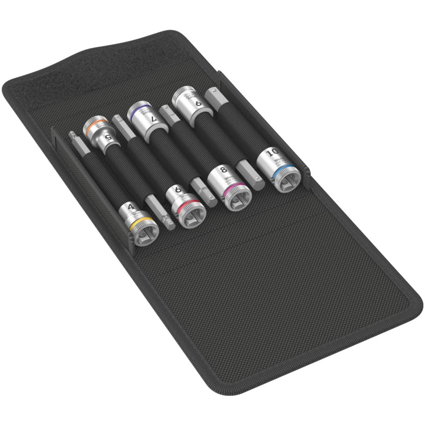 Wera WERA-0500318X001 8740 B HF 1 Zyklop Bit Socket Set 3/8in Drive 7 Pieces