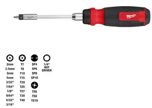 Milwaukee MIL-48-22-2912 27-IN-1 Ratcheting Security Multi Bit Screwdriver