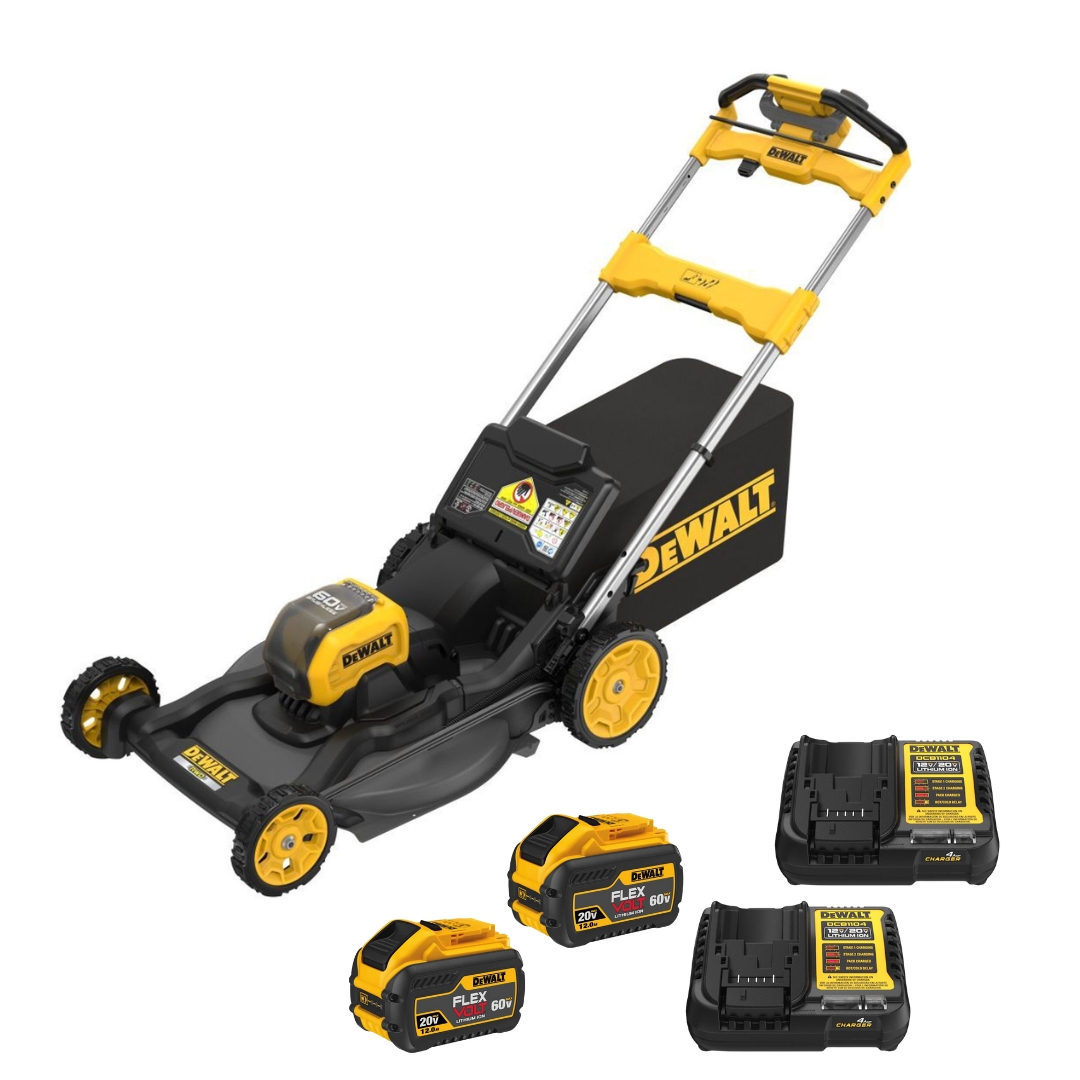 DEWALT DEW-DCMWSP650Y2-CA 60V MAX 21in Cordless RWD Self Propelled Mower 12.0Ah Kit