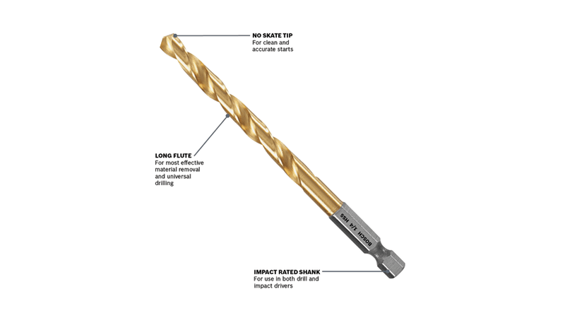 Bosch BOS-TI21XXIM Impact Titanium Drill Bit