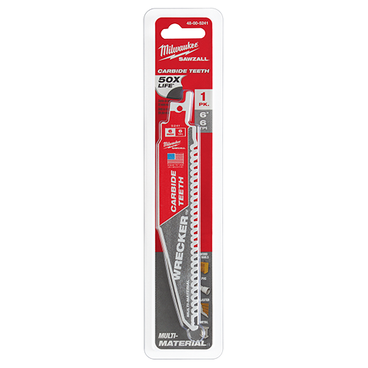 Milwaukee MIL-48-00-524X The Wrecker With Carbide Teeth Sawzall Blades