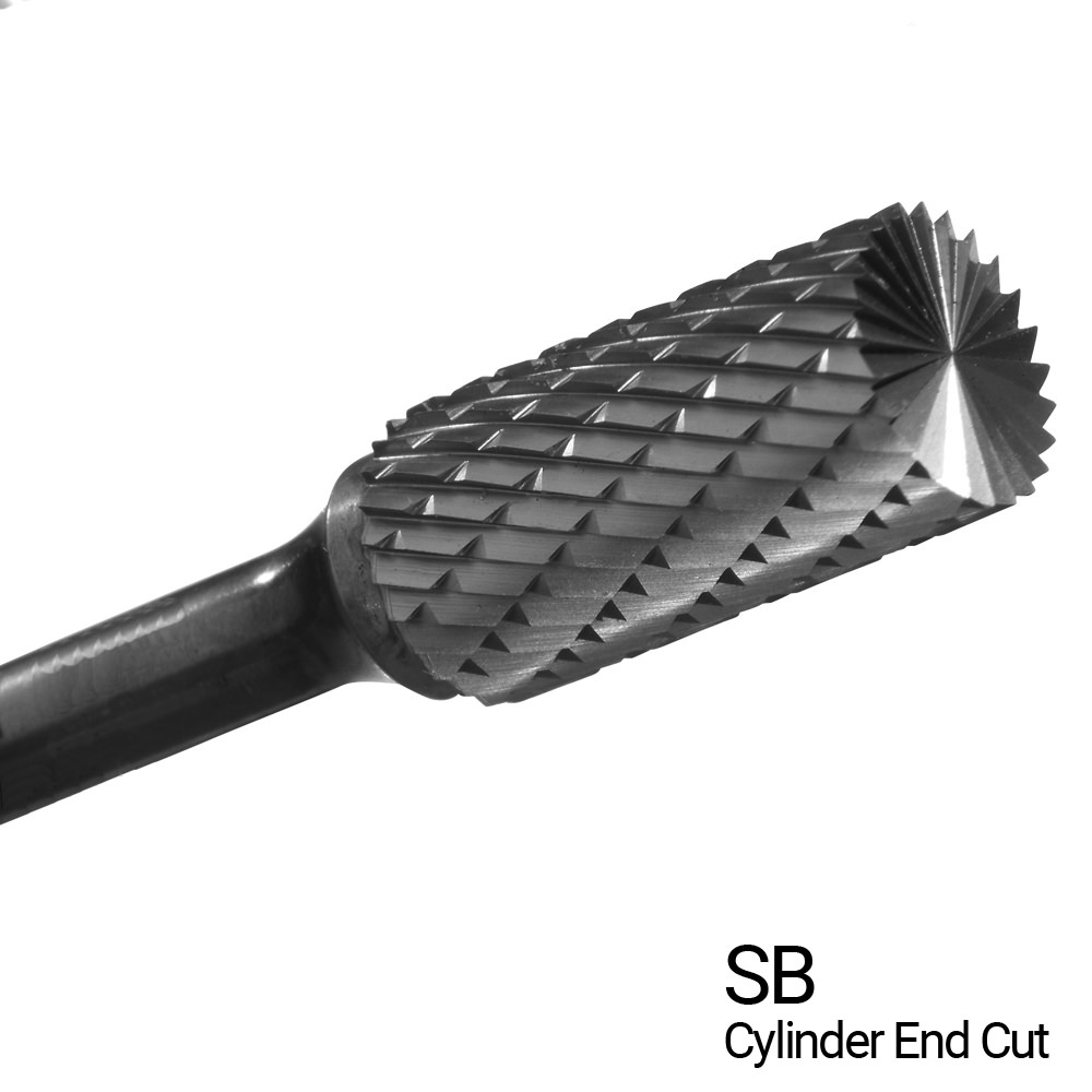 Champion CHAMP-USC3-IPAC Cylinder Radius End Double Cut Carbide Burs 3/8 x 3/4 x 1/4in