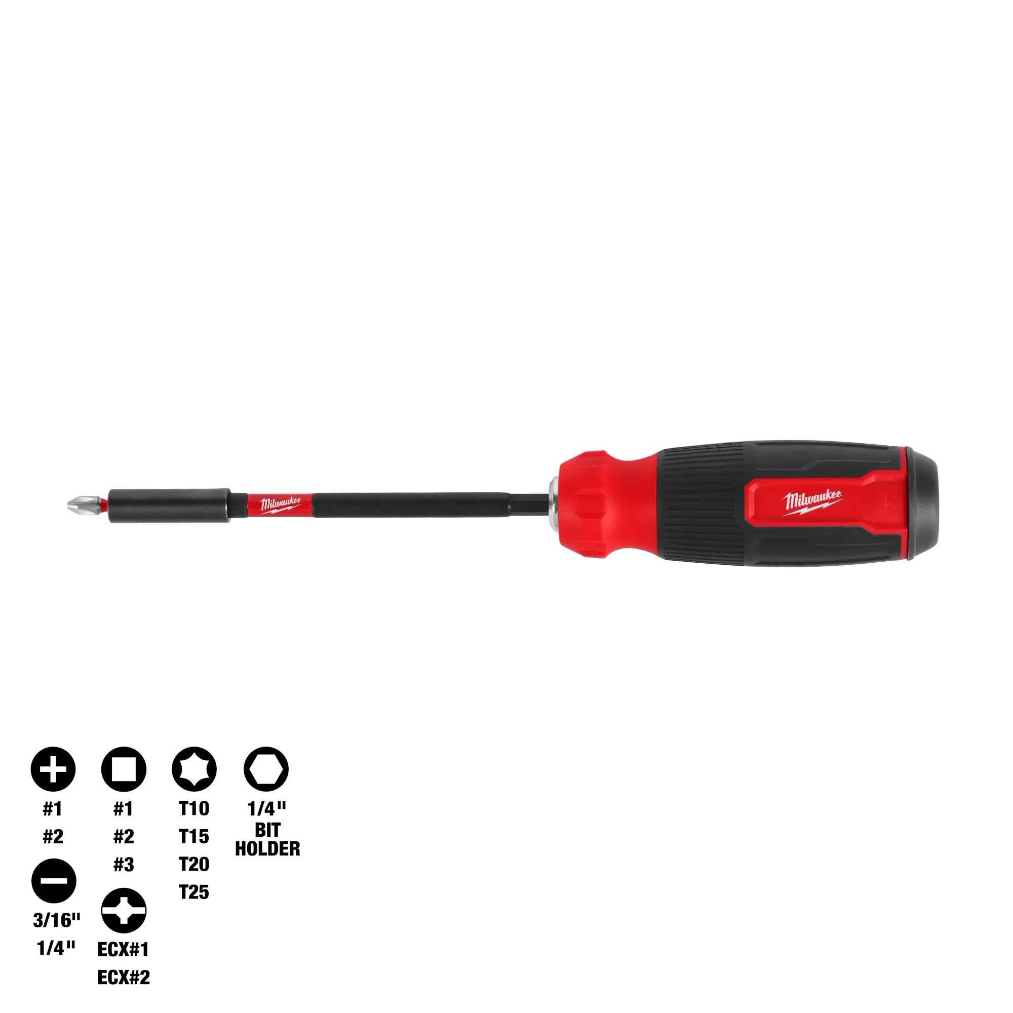 Milwaukee MIL-48-22-2915 14-in-1 Multi-Bit Screwdriver With SHOCKWAVE Impact Duty Bits