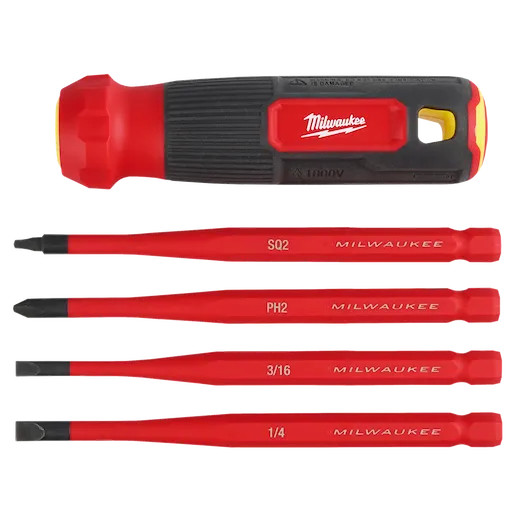 Milwaukee MIL-48-22-2216 4-in-1 1000V Insulated Slim Tip Multi-Bit Screwdriver