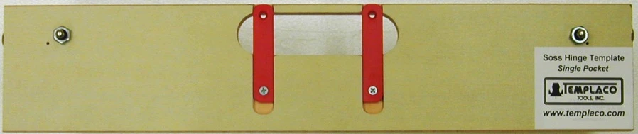 Templaco Tools Inc TEM-S-220-1 Single Pocket Soss Hinge Router Template