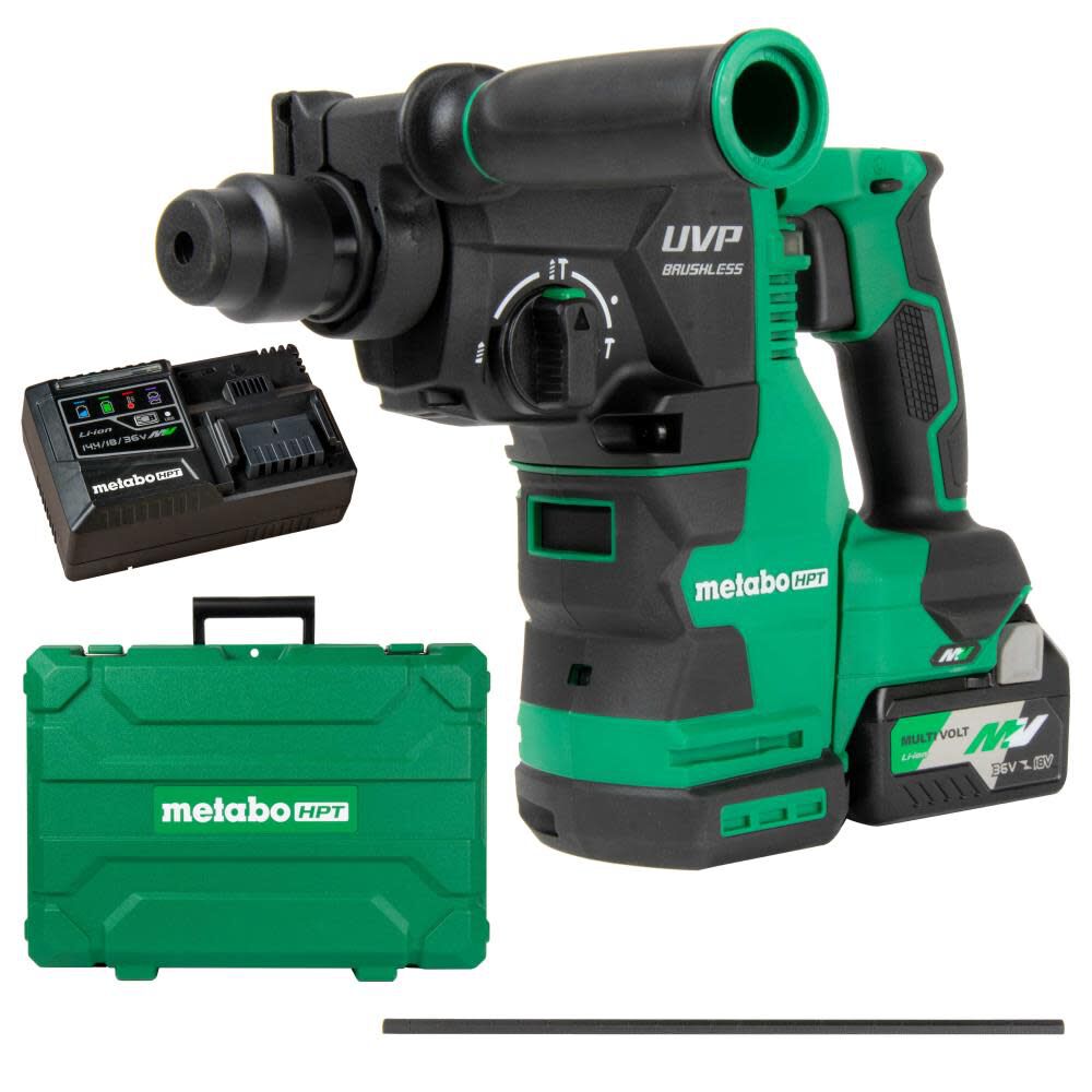 Metabo HPT HPT-DH3628DAM 36V MultiVolt 1-1/8in SDS Plus Rotary Hammer Kit