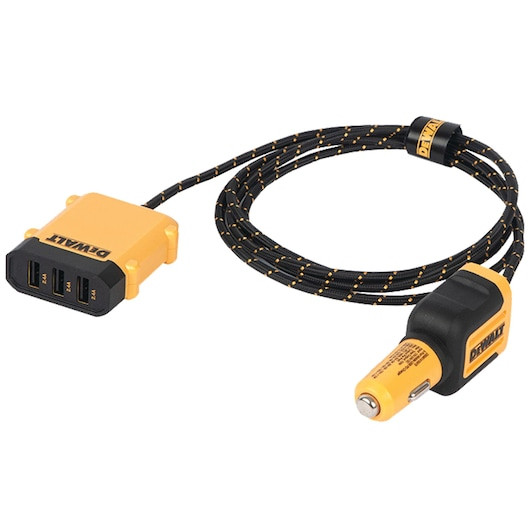 DEWALTDEW-DXMA1311356 Reinforced 3-in-1 Cable for Lightning, USB-C, and Micro-USB